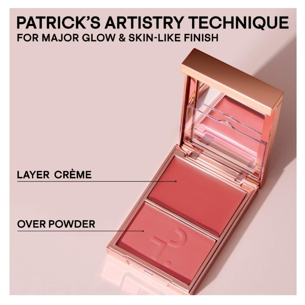 PATRICK TA Major Headlines Double Take Crème&Powder BlushDuo-She's That Girl NEW